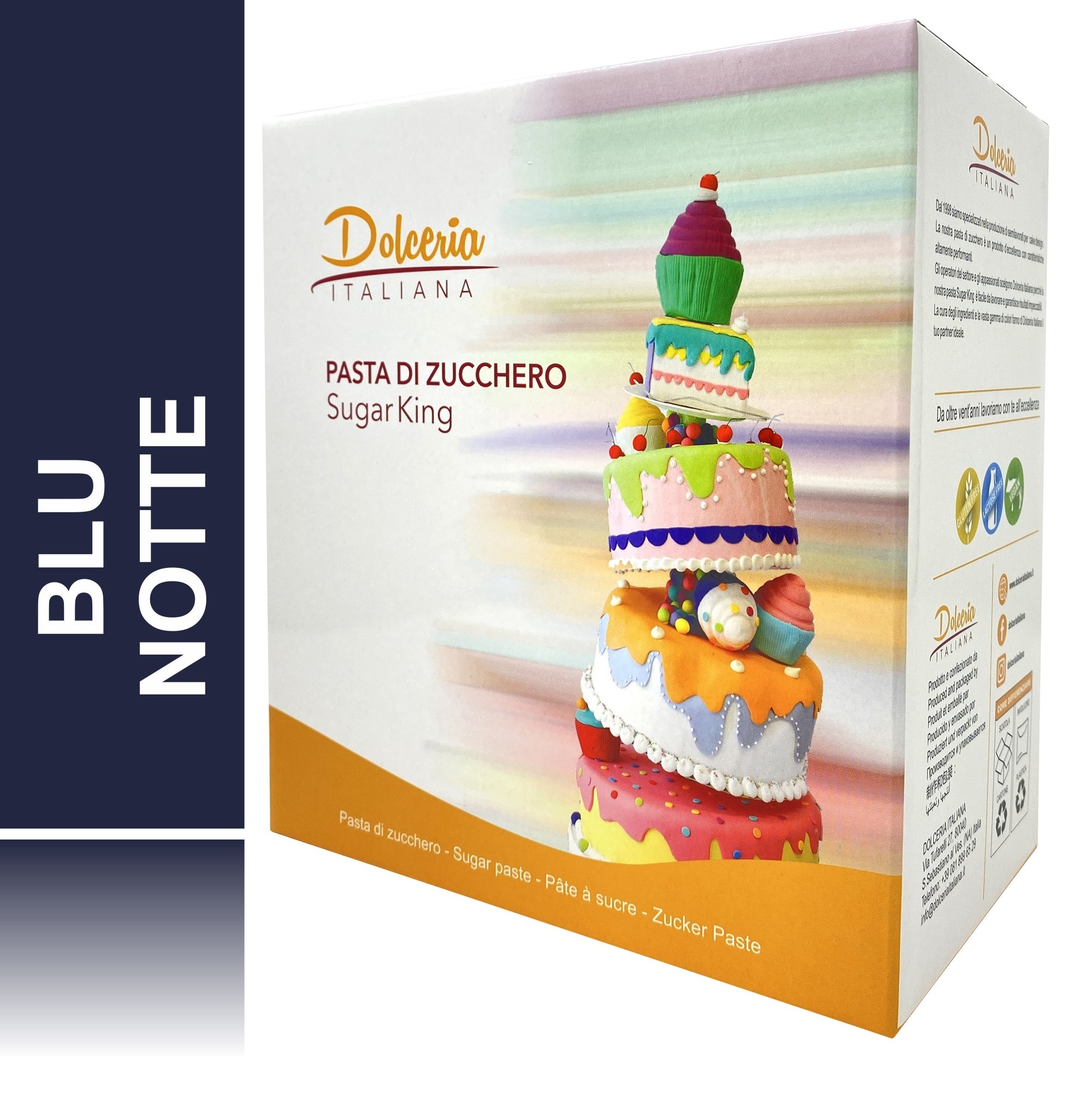 Pasta di Zucchero Blu Notte 5kg. – Dolceria Italiana