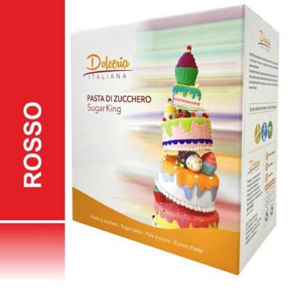 Pasta di Zucchero Rosso 5kg.