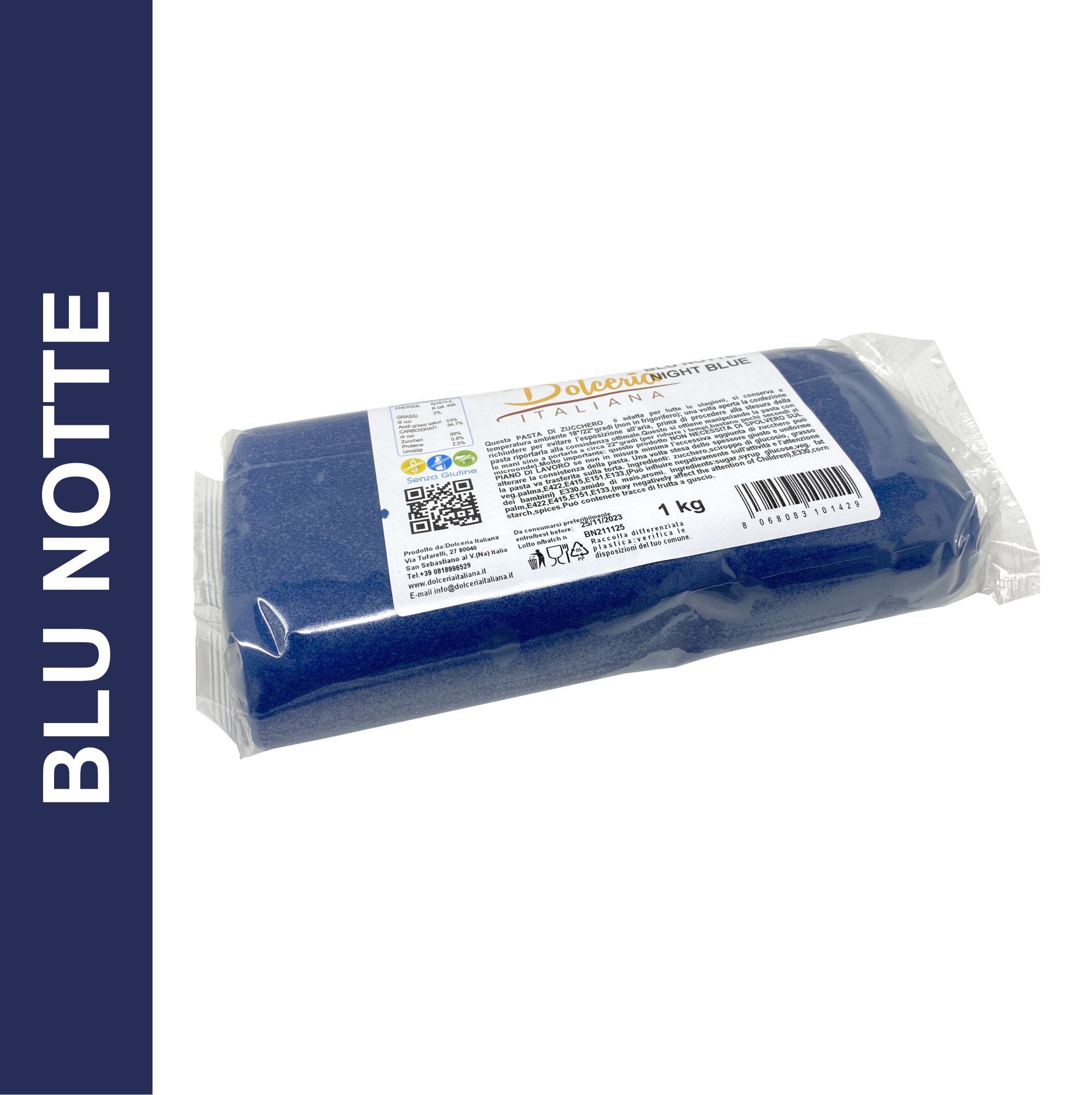 Pasta di Zucchero Blu Notte 1kg. – Dolceria Italiana