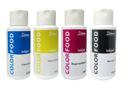 Inchiostro Alimentare C/G/M/N 4x100 ML