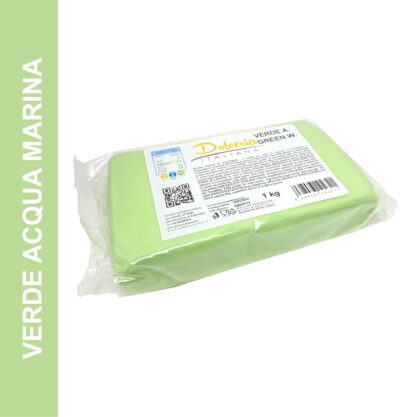 Pasta di Zucchero Verde Acquamarina 1kg.