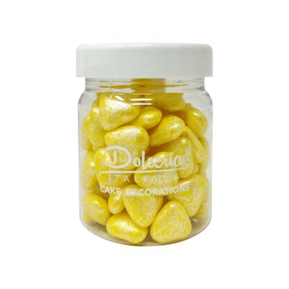 Cuori perlati giallo 90 g